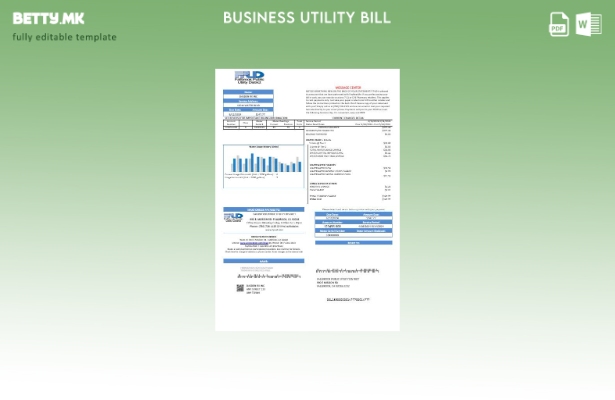 Сметката за комунални услуги за јавниот бизнис на САД Fallbrook